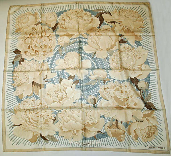 Scarf, Hermès (French, founded 1837), silk, French 