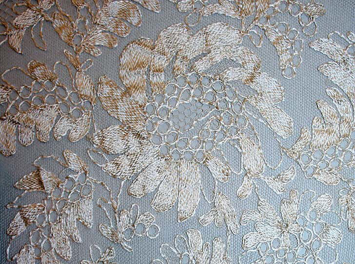 Stole, silk, Spanish