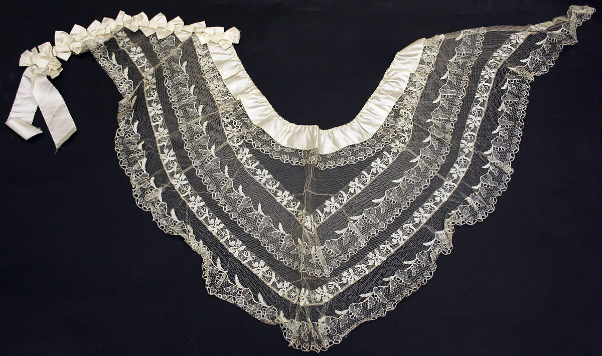 Fichu, silk, European 