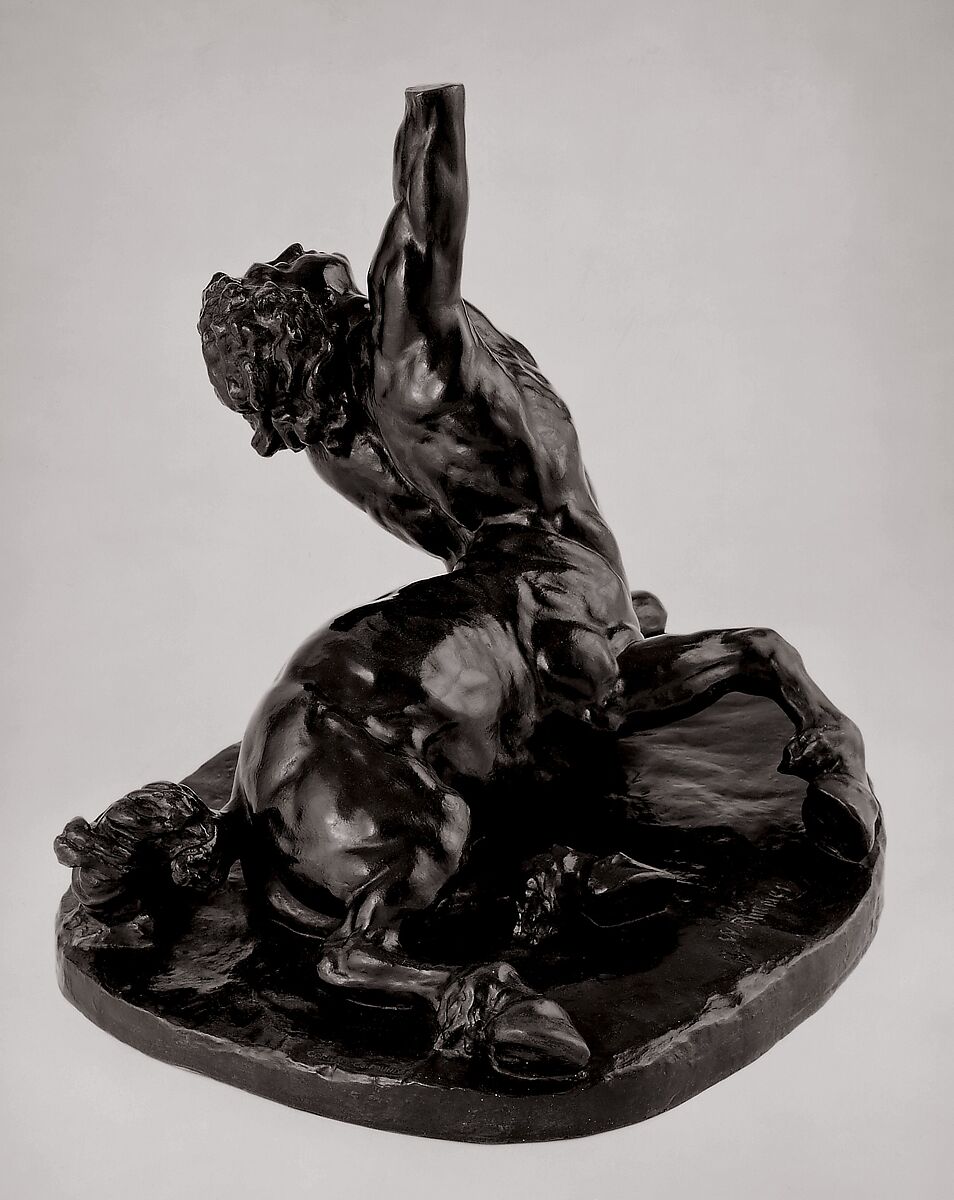 The Dying Centaur, William Rimmer (American (born England), Liverpool 1816–1879 South Milford, Massachusetts), Bronze, American 