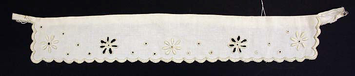 Collar, linen, American 