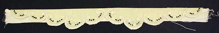 Collar, linen, American or European 