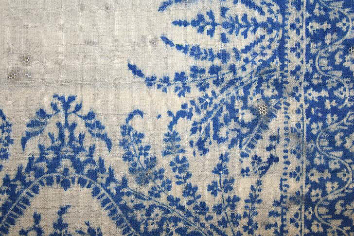 Scarf, wool, probably French