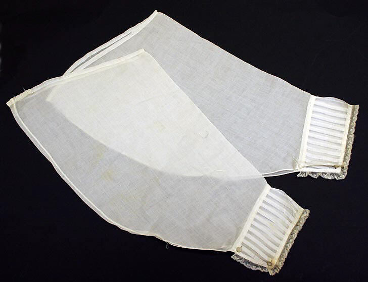 Accessory set, cotton, probably American