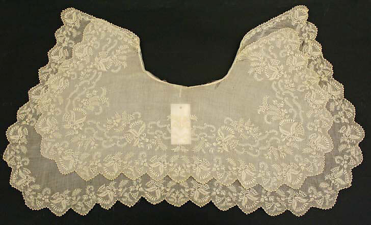 Double collar, cotton, French 