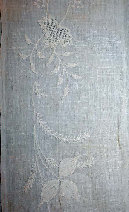 Fichu, cotton, American