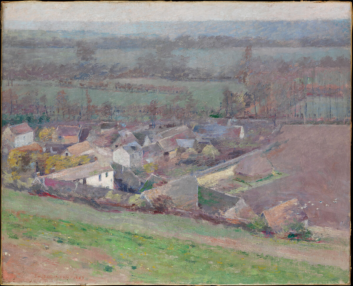 A Bird's-Eye View, Theodore Robinson (1852–1896), Oil on canvas, American 