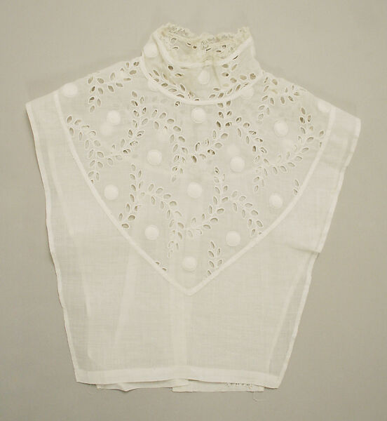 Chemisette, cotton, American 