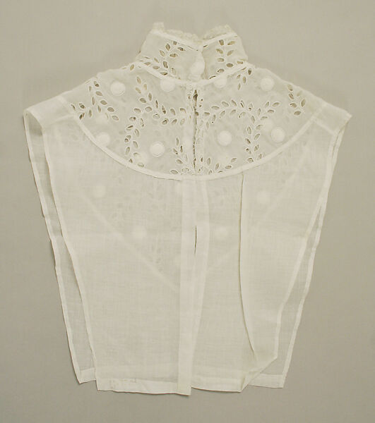 Chemisette, cotton, American