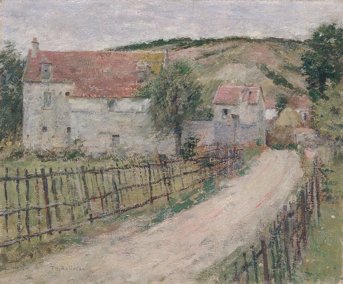 The Old Mill (Vieux Moulin), Theodore Robinson (1852–1896), Oil on canvas, American 