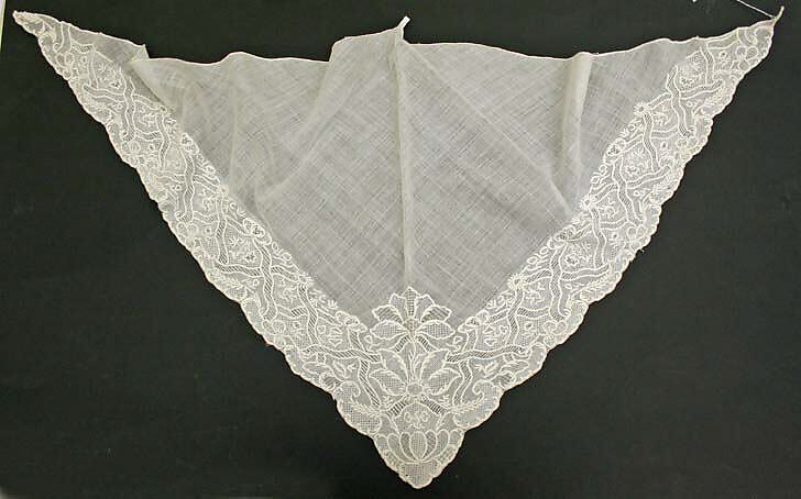 Fichu, cotton, British 