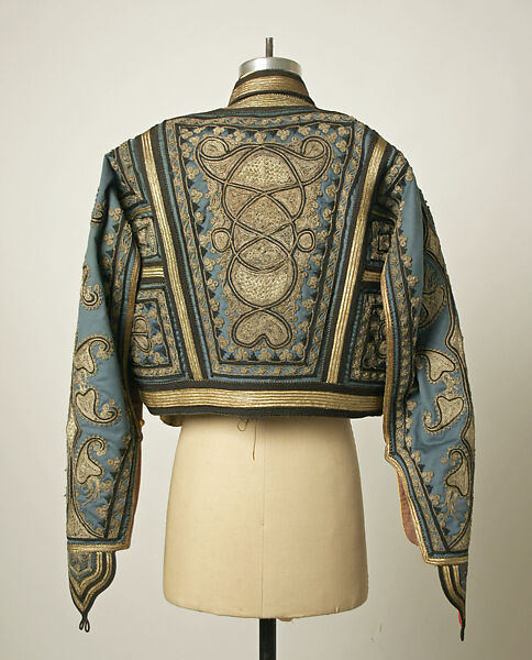 Ensemble, wool, metallic, Greek