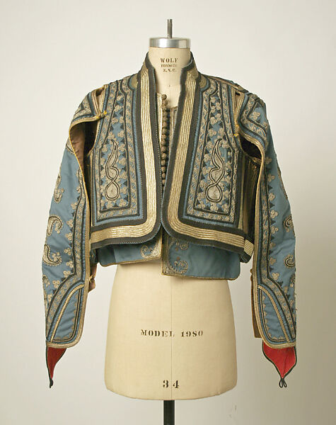 Ensemble, wool, metallic, Greek