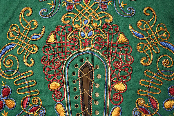 Ensemble, wool, metallic, Greek