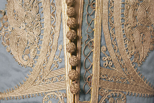 Ensemble, wool, metallic, Greek