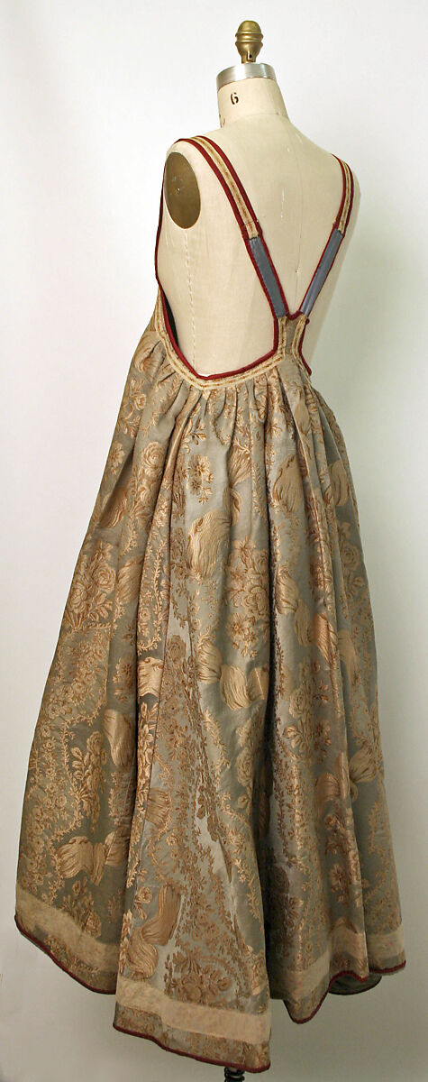 Ensemble, silk, cotton or linen, Russian