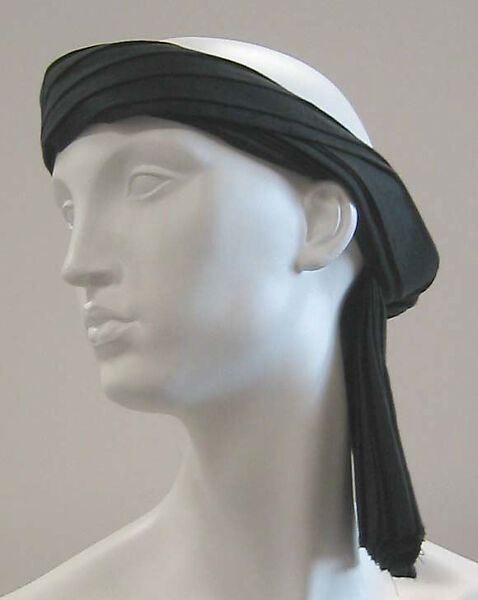 Headwrap, Comme des Garçons (Japanese, founded 1969), cotton, Japanese 