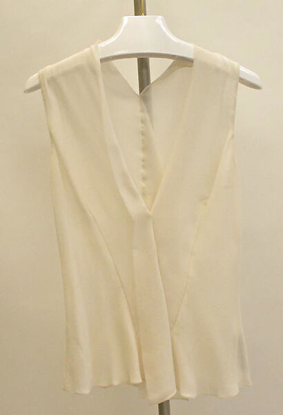 Evening ensemble, Carolina Herrera (American, born Venezuela, 1939), a) silk, gold leaf; b) silk, American