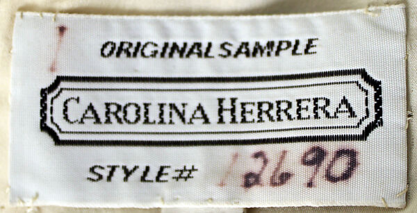 Evening dress, Carolina Herrera (American, born Venezuela, 1939), synthetic, American