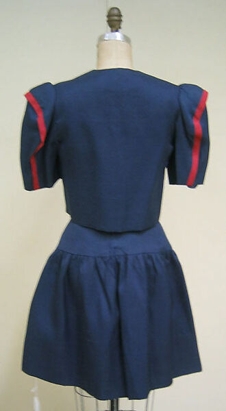 Cocktail ensemble, Carolina Herrera (American, born Venezuela, 1939), silk/linen blend, American