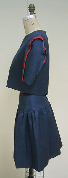 Cocktail ensemble, Carolina Herrera (American, born Venezuela, 1939), silk/linen blend, American