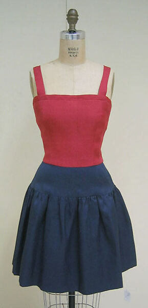 Cocktail ensemble, Carolina Herrera (American, born Venezuela, 1939), silk/linen blend, American