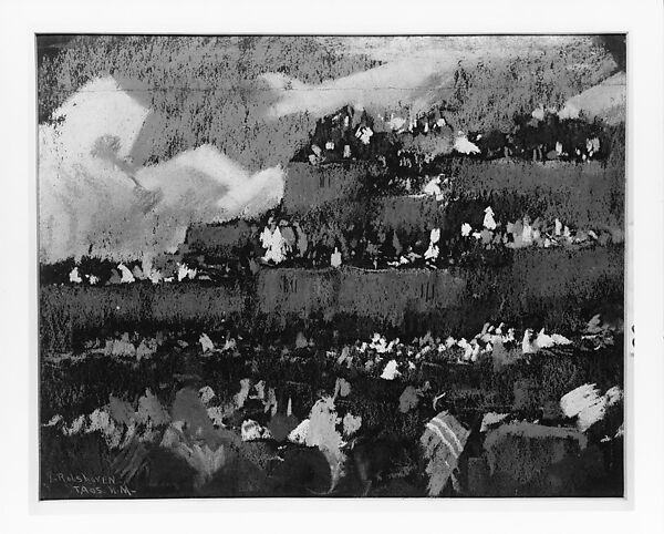 Fiesta in Taos, Julius Rolshoven (1858–1930), Pastel on paper, American