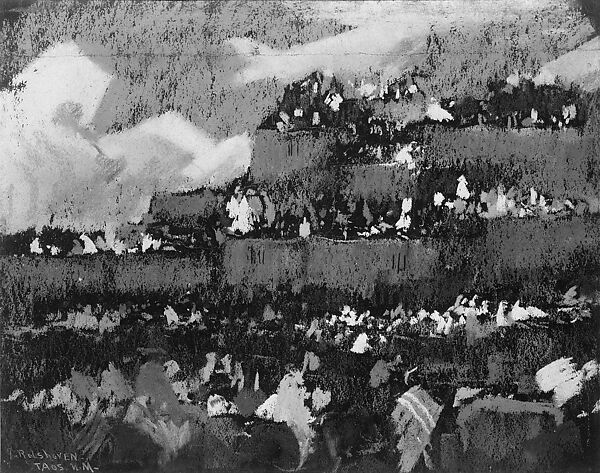 Fiesta in Taos, Julius Rolshoven (1858–1930), Pastel on paper, American