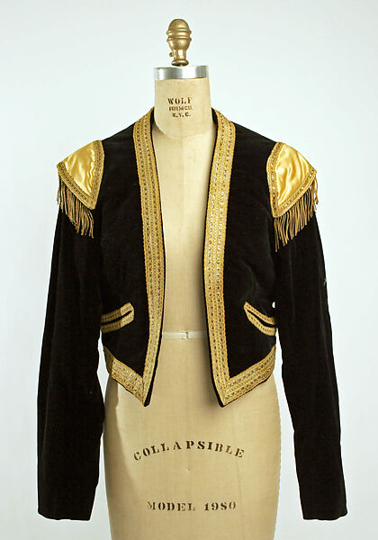 Fancy dress costume, Eaves Costume Company (American, 1863–1998), cotton, metallic thread, American 