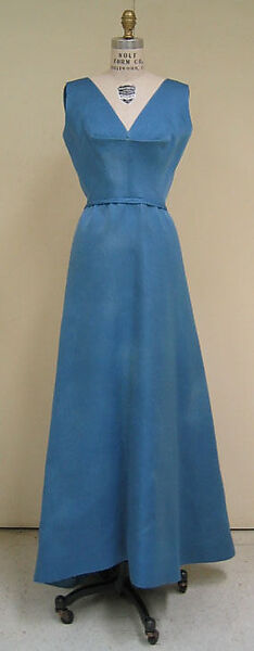 Evening ensemble, (a, b) House of Balenciaga (French, founded 1937), (a–e) silk, French