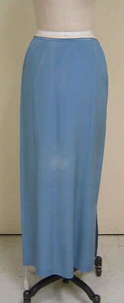 Evening ensemble, (a, b) House of Balenciaga (French, founded 1937), (a–e) silk, French