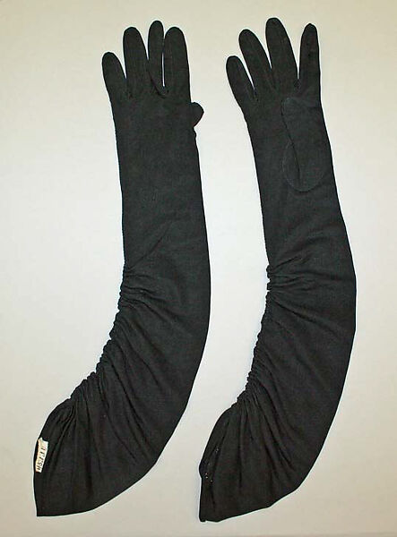 Gloves, silk, American