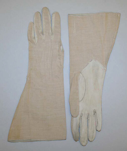 Gloves, cotton, leather, American 