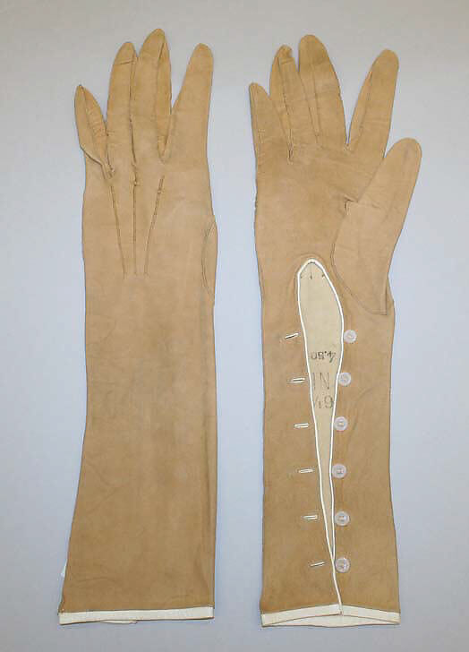 Gloves, doeskin, French 
