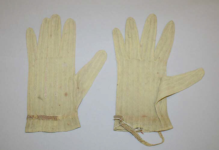 Gloves, cotton, French 