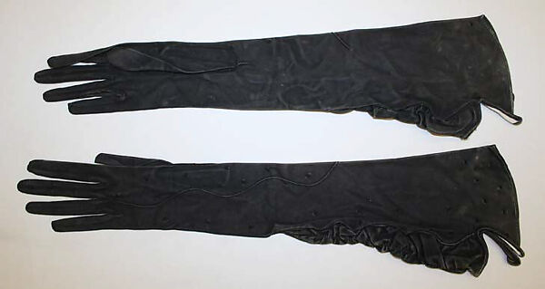 Gloves, leather, French 