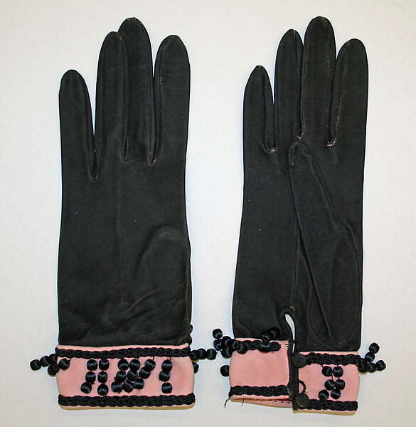 Gloves, Hermès (French, founded 1837), suede, silk, French 