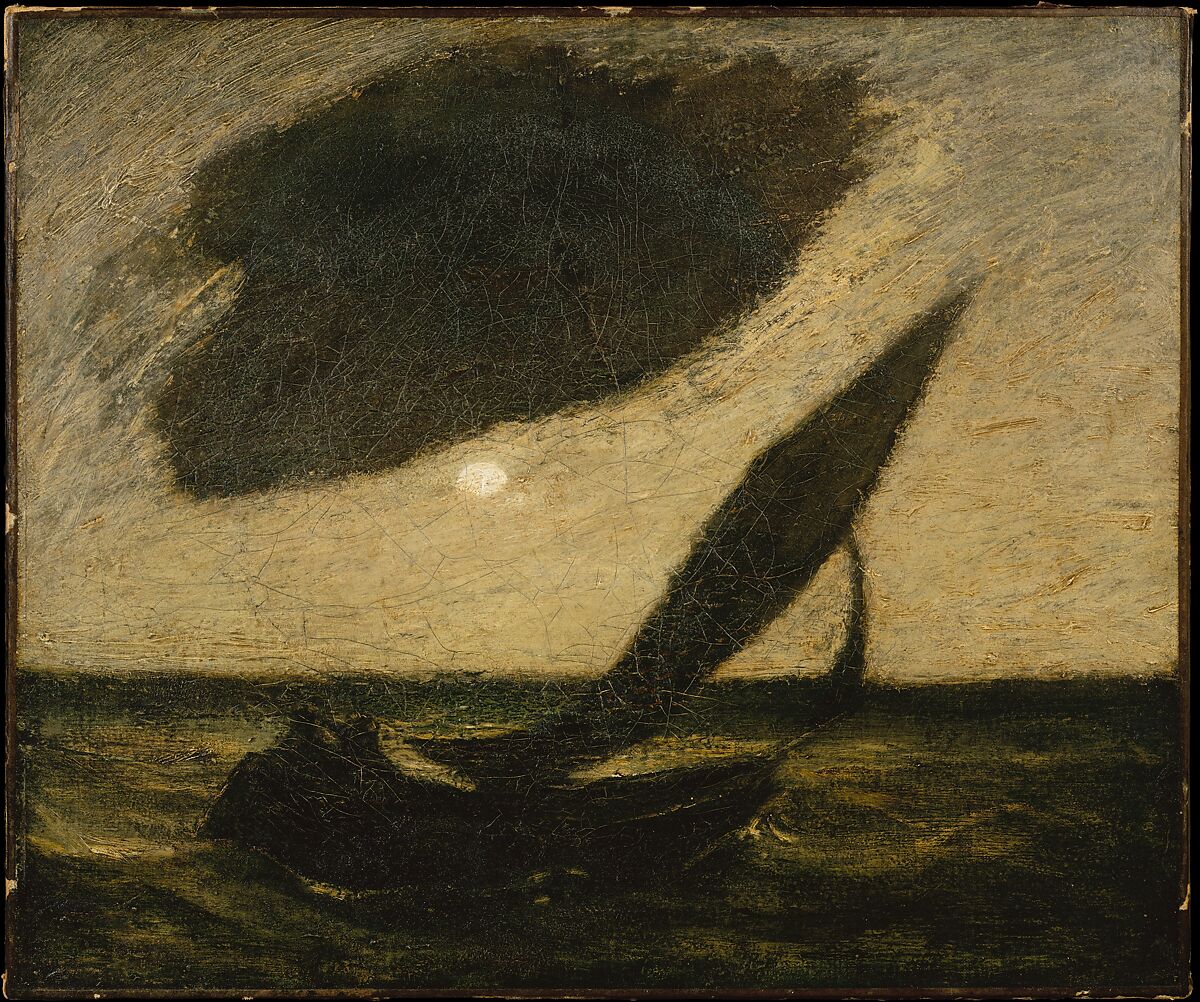 Under a Cloud, Albert Pinkham Ryder (American, New Bedford, Massachusetts 1847–1917 Elmhurst, New York), Oil on canvas, American 