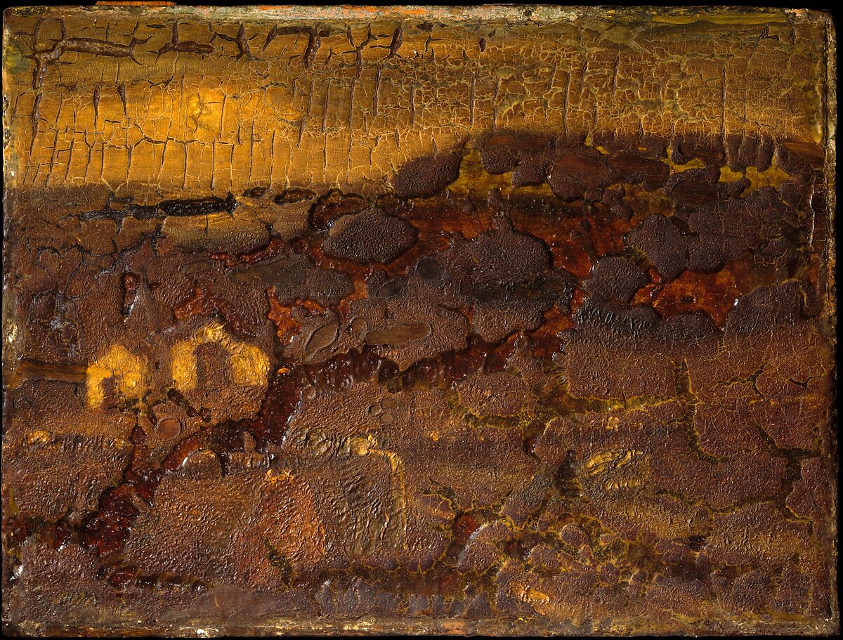 Curfew Hour, Albert Pinkham Ryder  American, Oil on wood, American