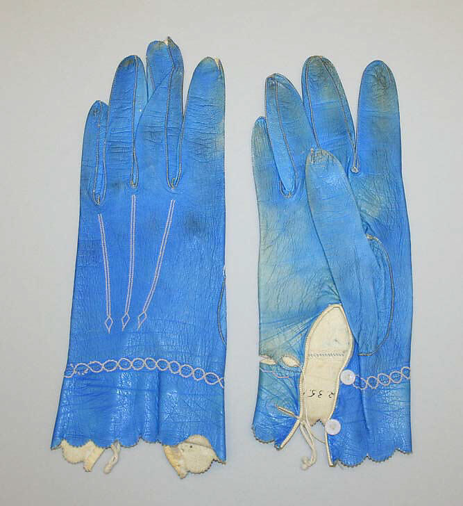 Gloves, leather, French 