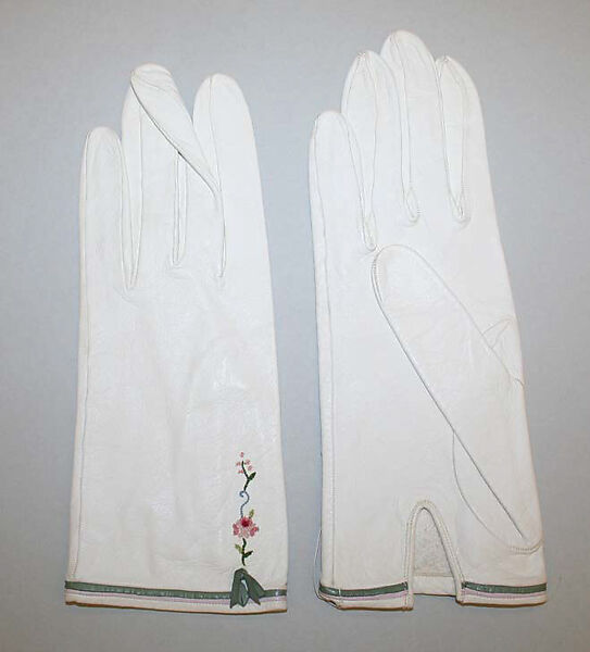 Gloves, leather, French 