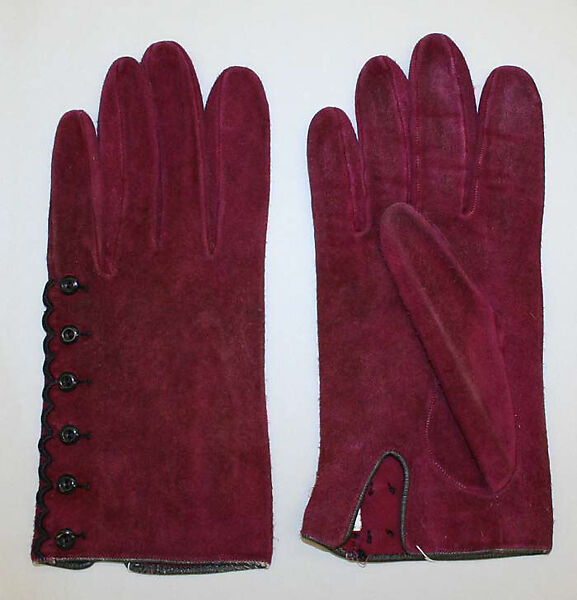 Gloves, Hermès (French, founded 1837), leather, French 