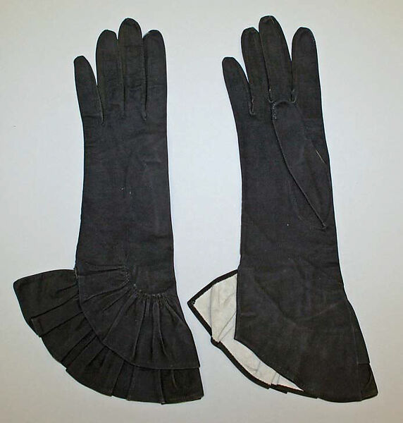 Gloves, leather, French 