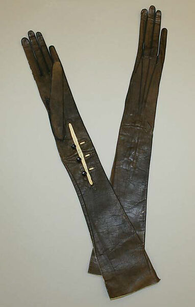 Gloves, leather, French