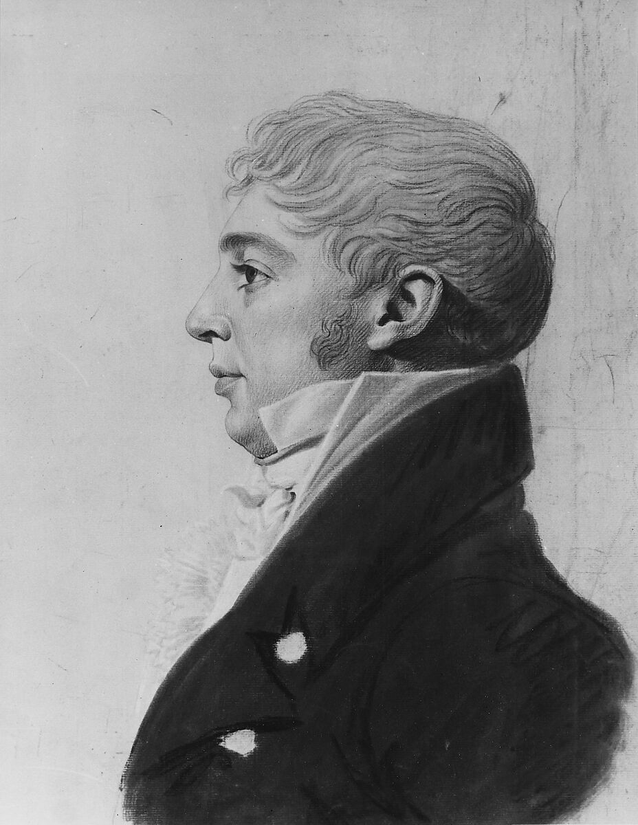 Alexander Rider (?), Charles Balthazar Julien Févret de Saint-Mémin (1770–1852), Conté crayon, charcoal (?), and white-chalk heightening on off-white laid paper coated with gouache, American 