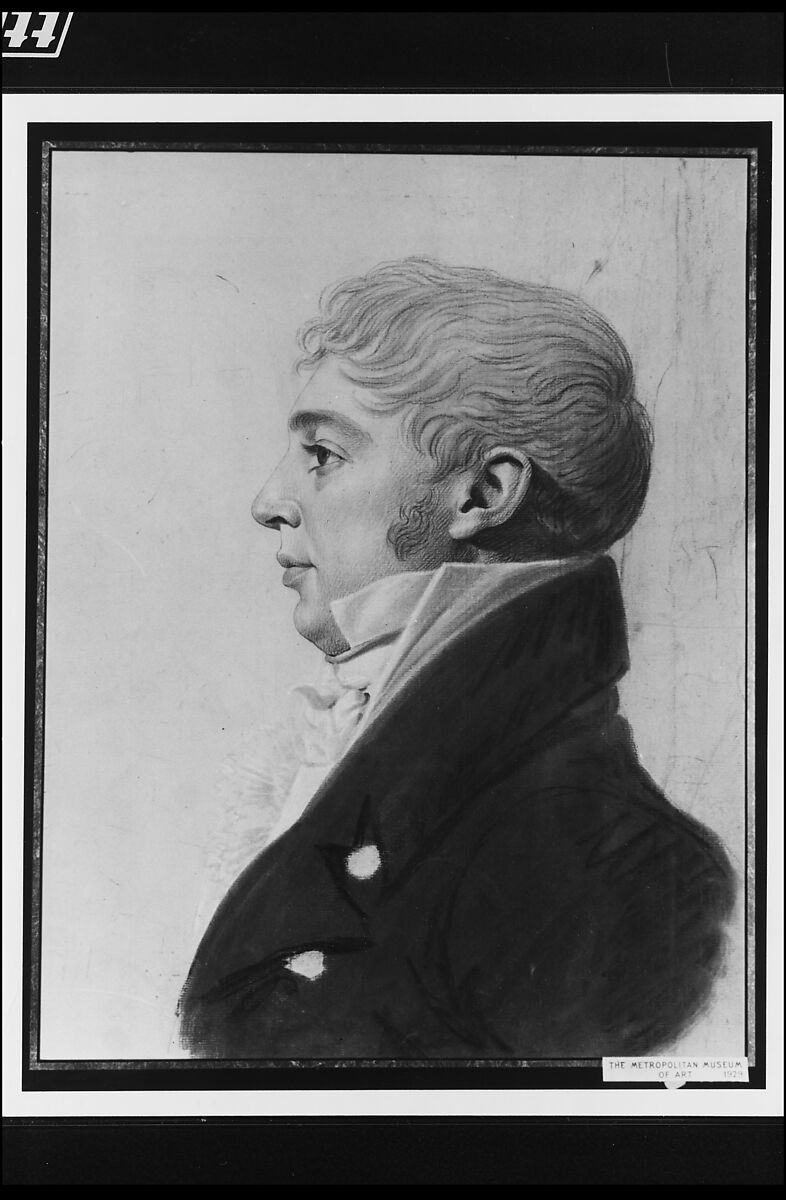 Alexander Rider (?), Charles Balthazar Julien Févret de Saint-Mémin (1770–1852), Conté crayon, charcoal (?), and white-chalk heightening on off-white laid paper coated with gouache, American