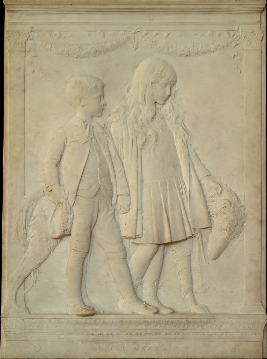 The Children of Jacob H. Schiff, Augustus Saint-Gaudens (American, Dublin 1848–1907 Cornish, New Hampshire), Marble, American 