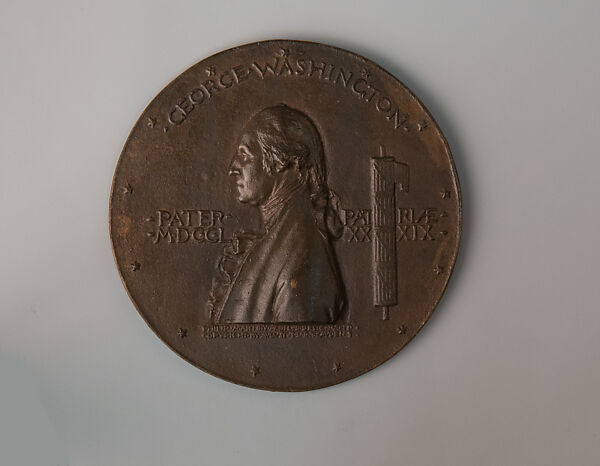 George Washington Inaugural Centennial Medal, Augustus Saint-Gaudens (American, Dublin 1848–1907 Cornish, New Hampshire), Bronze, American