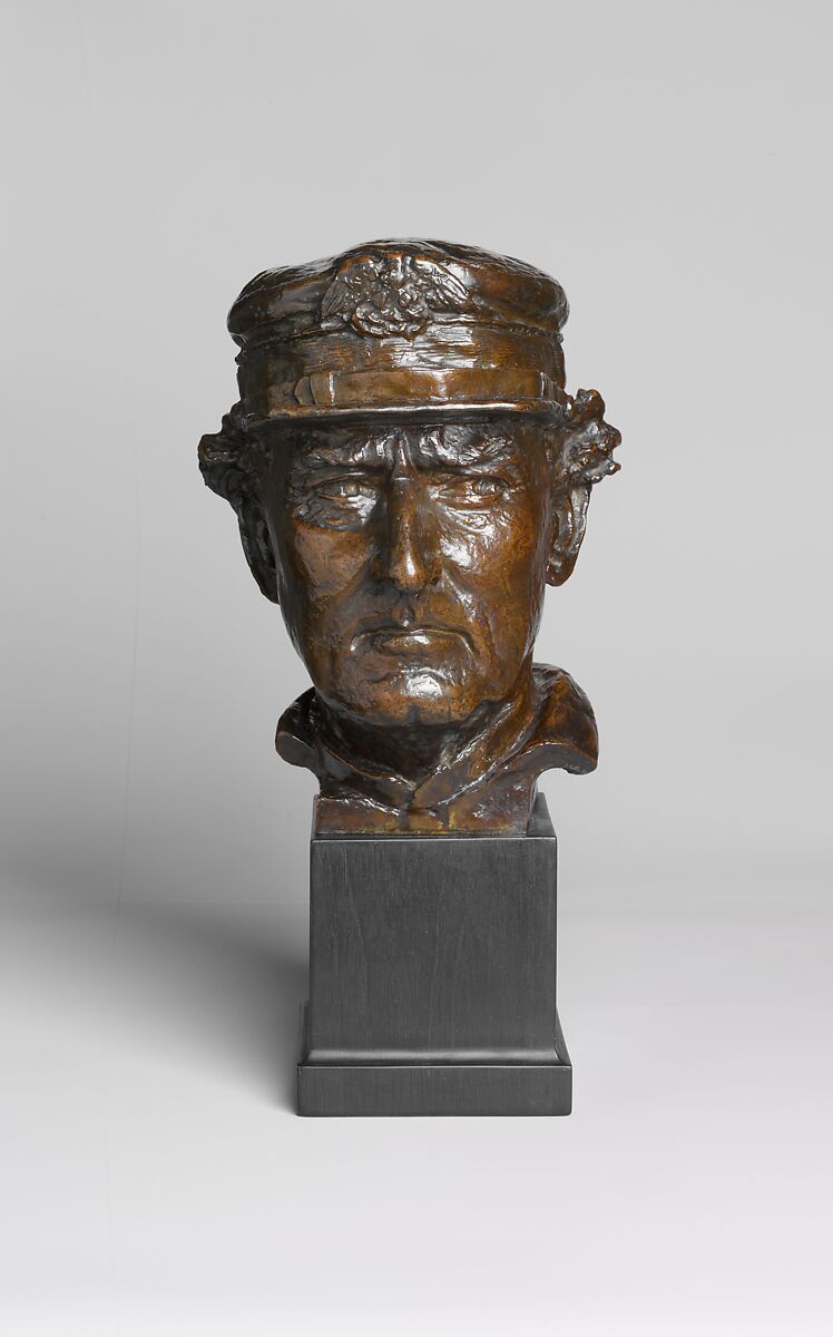 Admiral David Glasgow Farragut, Augustus Saint-Gaudens (American, Dublin 1848–1907 Cornish, New Hampshire), Bronze and marble, American 