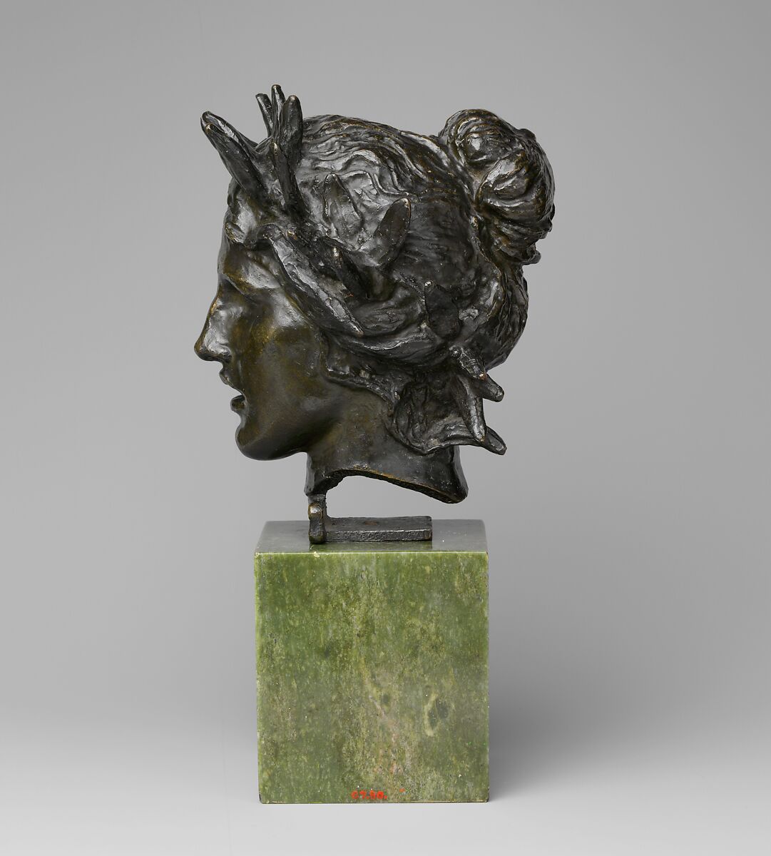 Head of Victory, Augustus Saint-Gaudens (American, Dublin 1848–1907 Cornish, New Hampshire), Bronze, American